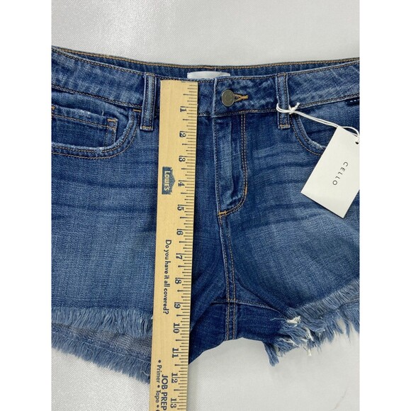Cello Women Small Denim Shorts Jeans Cutoff Mid Rise NWT - Picture 8 of 8